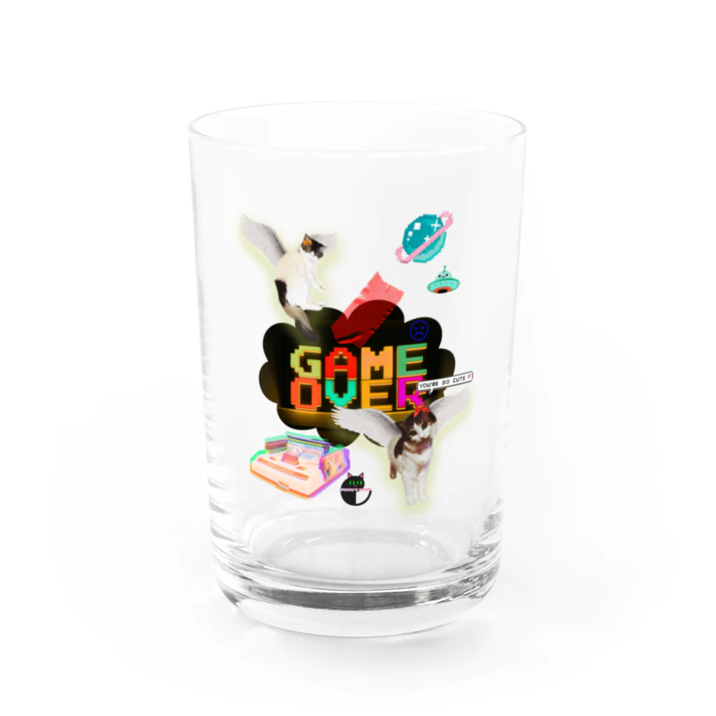 𝙈𝙊𝙈𝙊'𝙨 𝙎𝙝𝙤𝙥のGAME OVER-くも☁️型 Water Glass :front