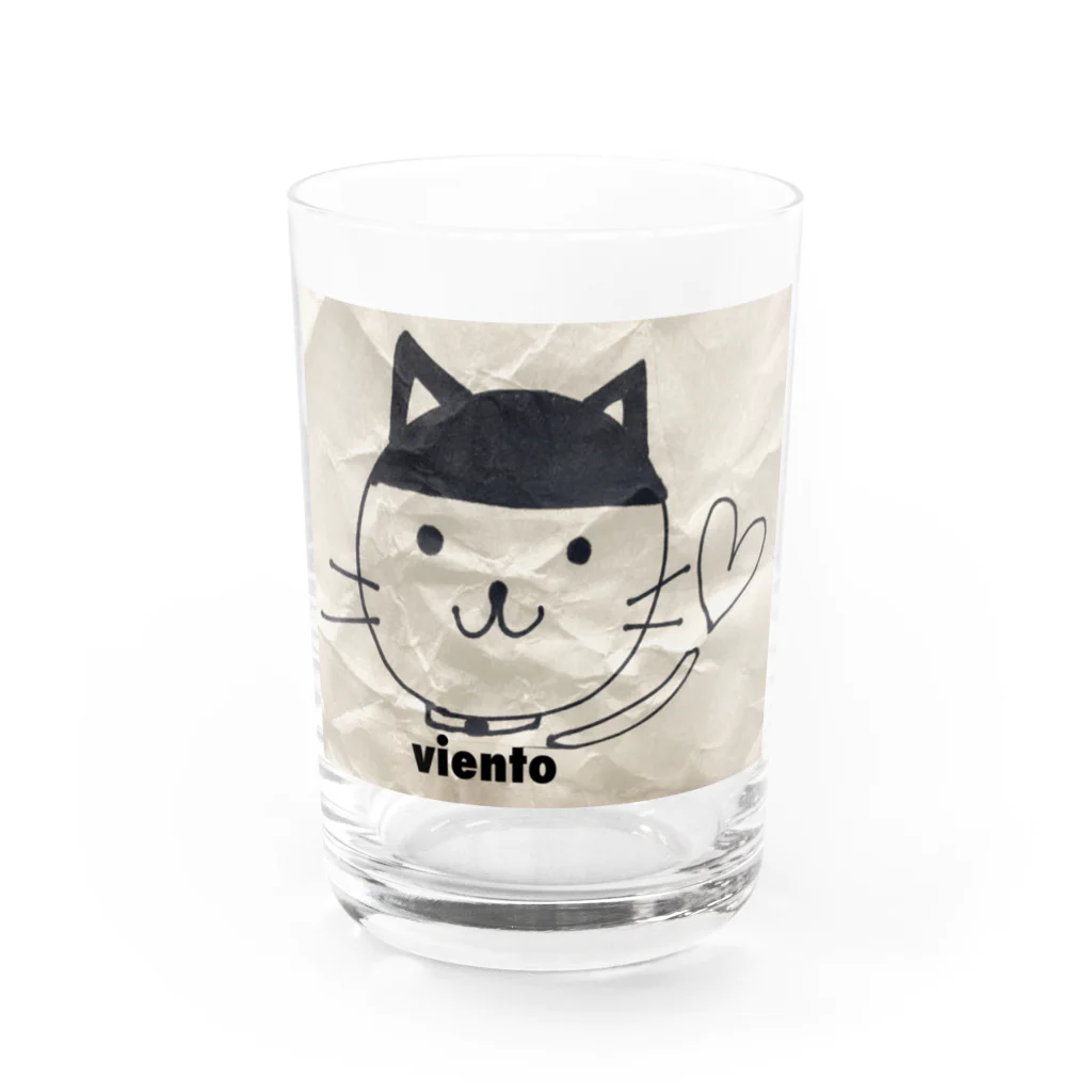 vientoのviento catぱっつん Water Glass :front