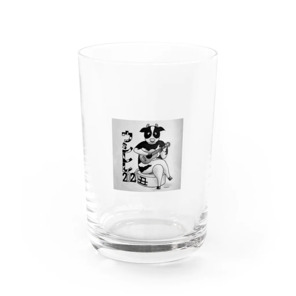 39Sの干支 ウシレレ Water Glass :front