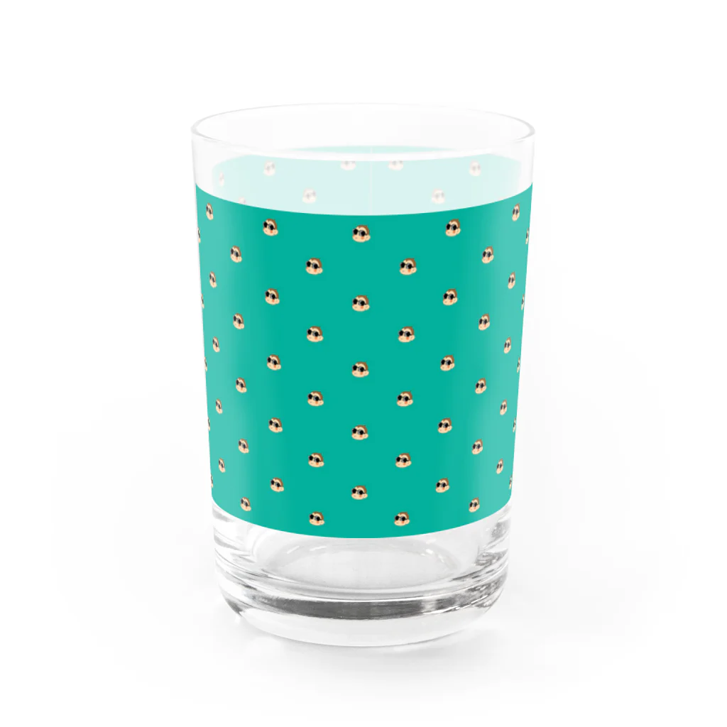 GREEN DESIGN WORKS　グリーンデザインワークスの仲良し家族の食卓彩るドットなグラス　アニマル君 Water Glass :front