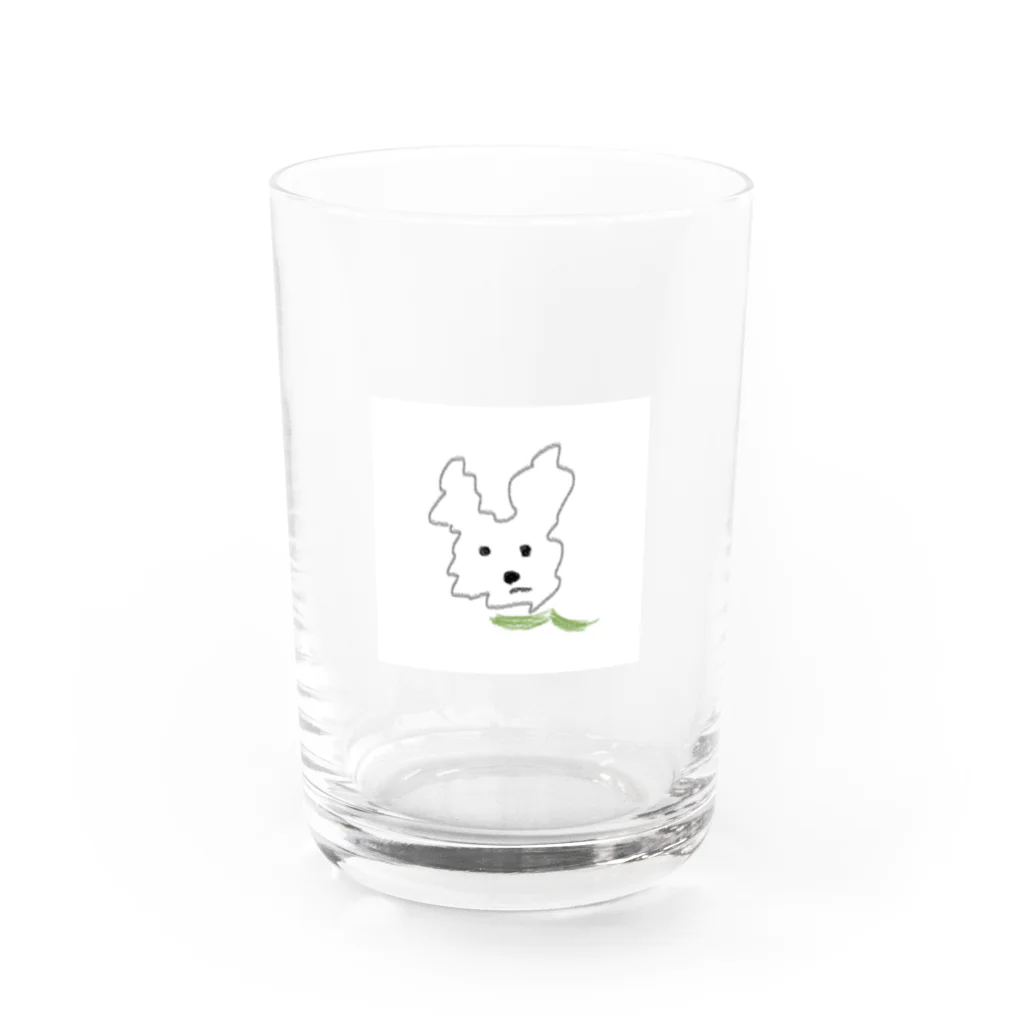 shizuka na shopのヨーキーにみえないヨーキーくん Water Glass :front