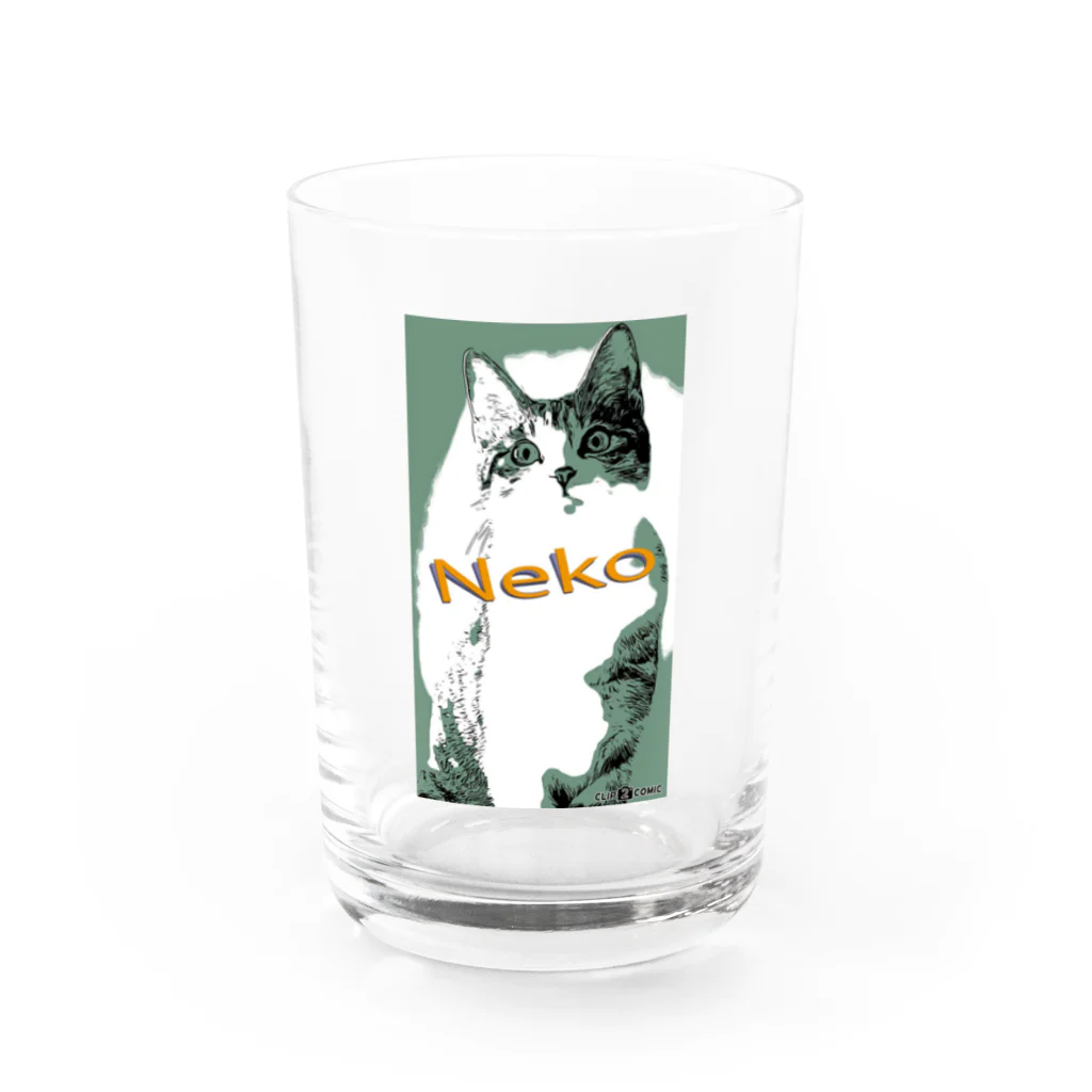 Lovely CATのNeko(シリーズ１） Water Glass :front