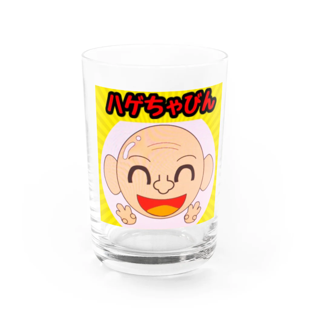 ハゲちゃびんの仲間達のハゲちゃびん Water Glass :front