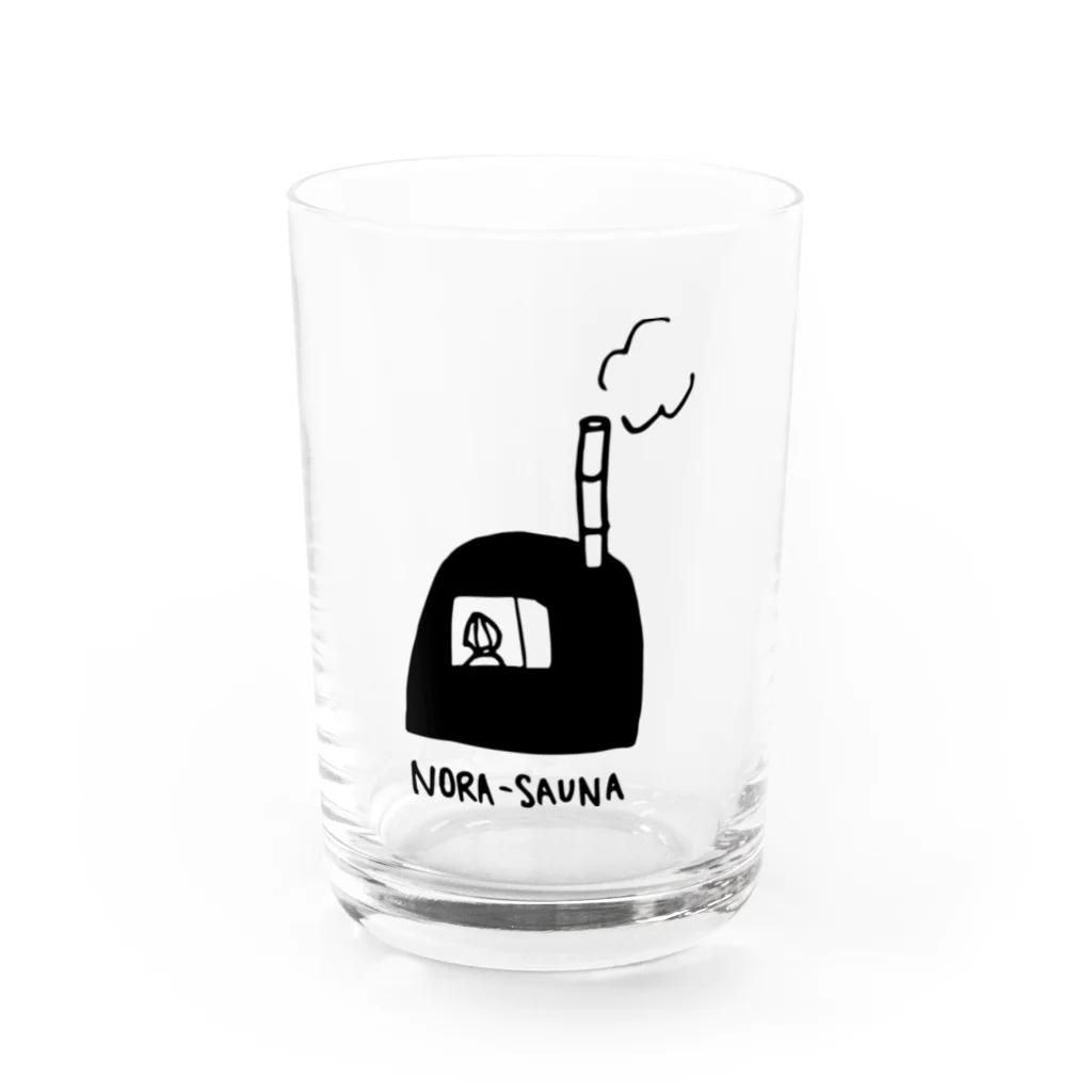 NORA-SAUNAの【絵柄大きめ背景抜け】NORA-SAUNA Water Glass :front