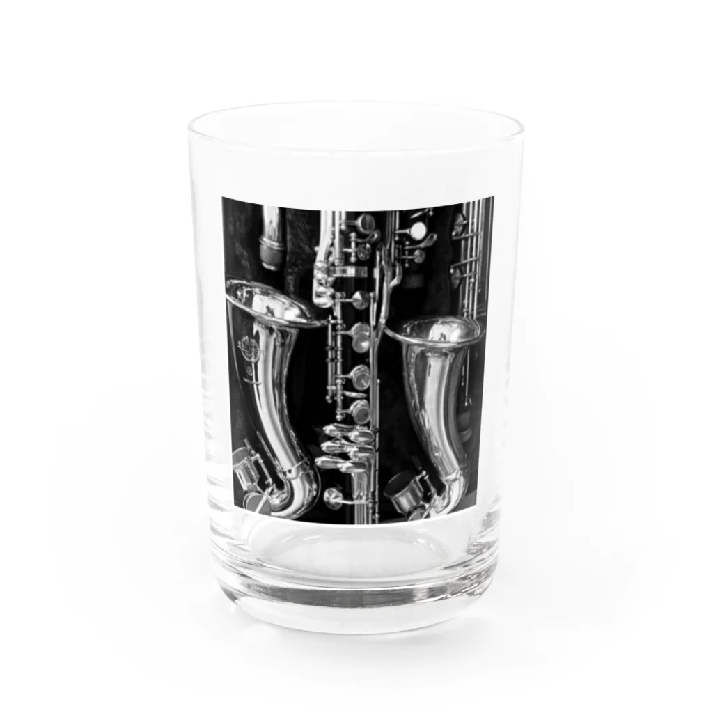 くんちゃんちのバセットホルン Water Glass :front