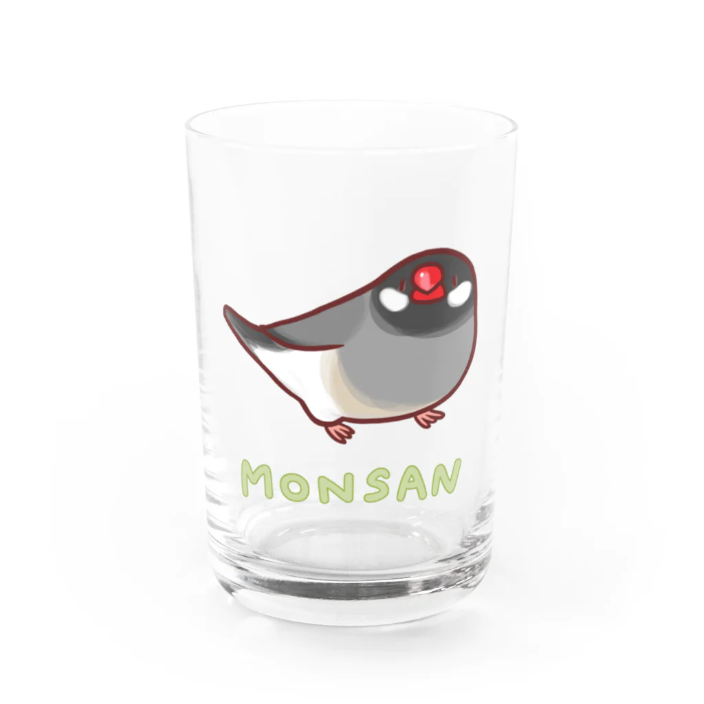 MONSAN SHOPの《MONSAN》桜文鳥 グラス前面