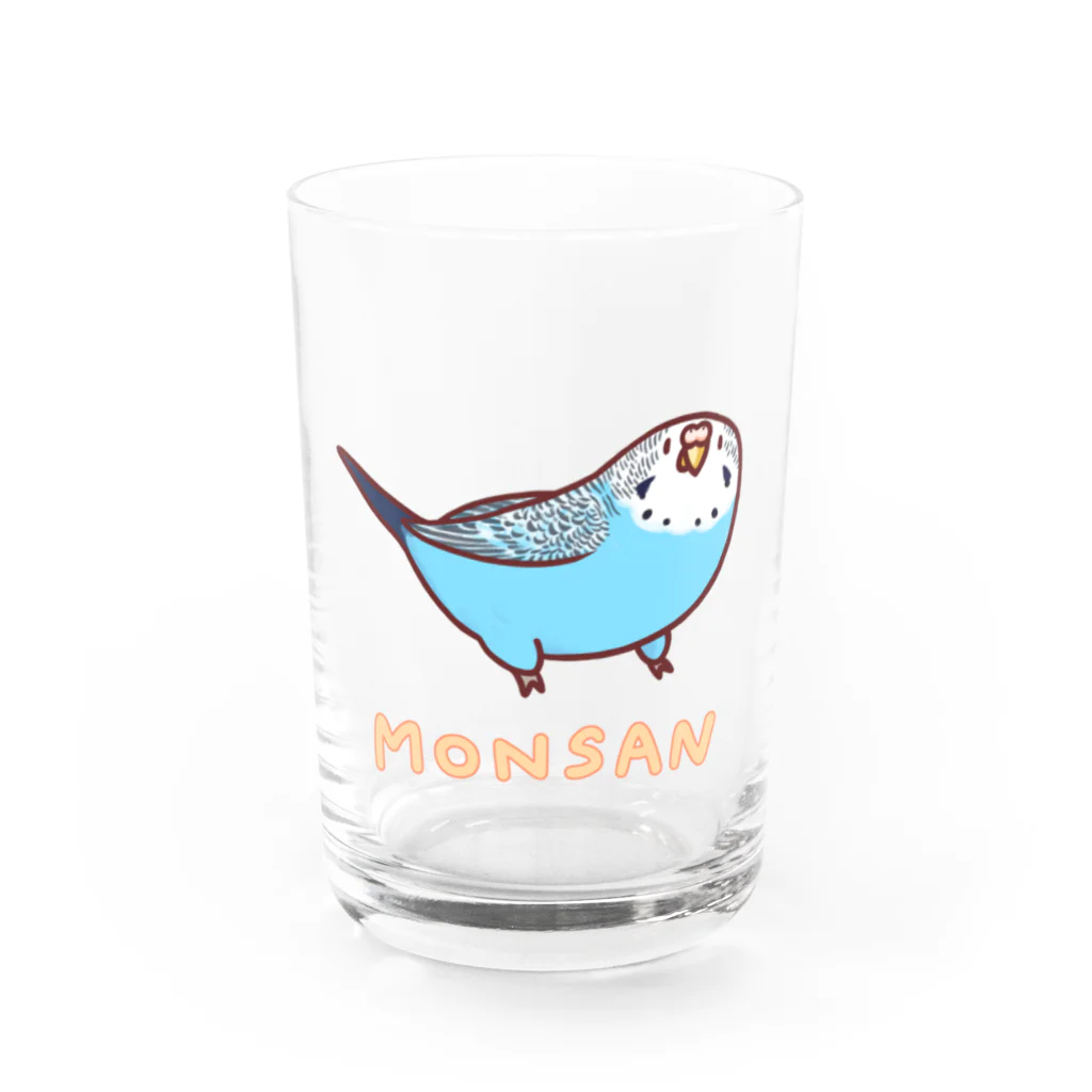 MONSAN SHOPの《MONSAN》セキセイ（ブルー） Water Glass :front