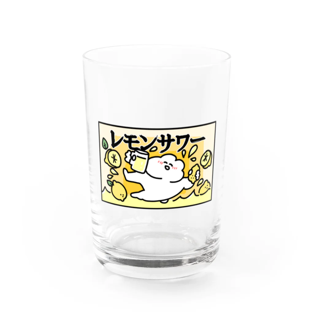 おめがちゃん屋さんの【うさぴっぴ】レモンサワーだいすき Water Glass :front