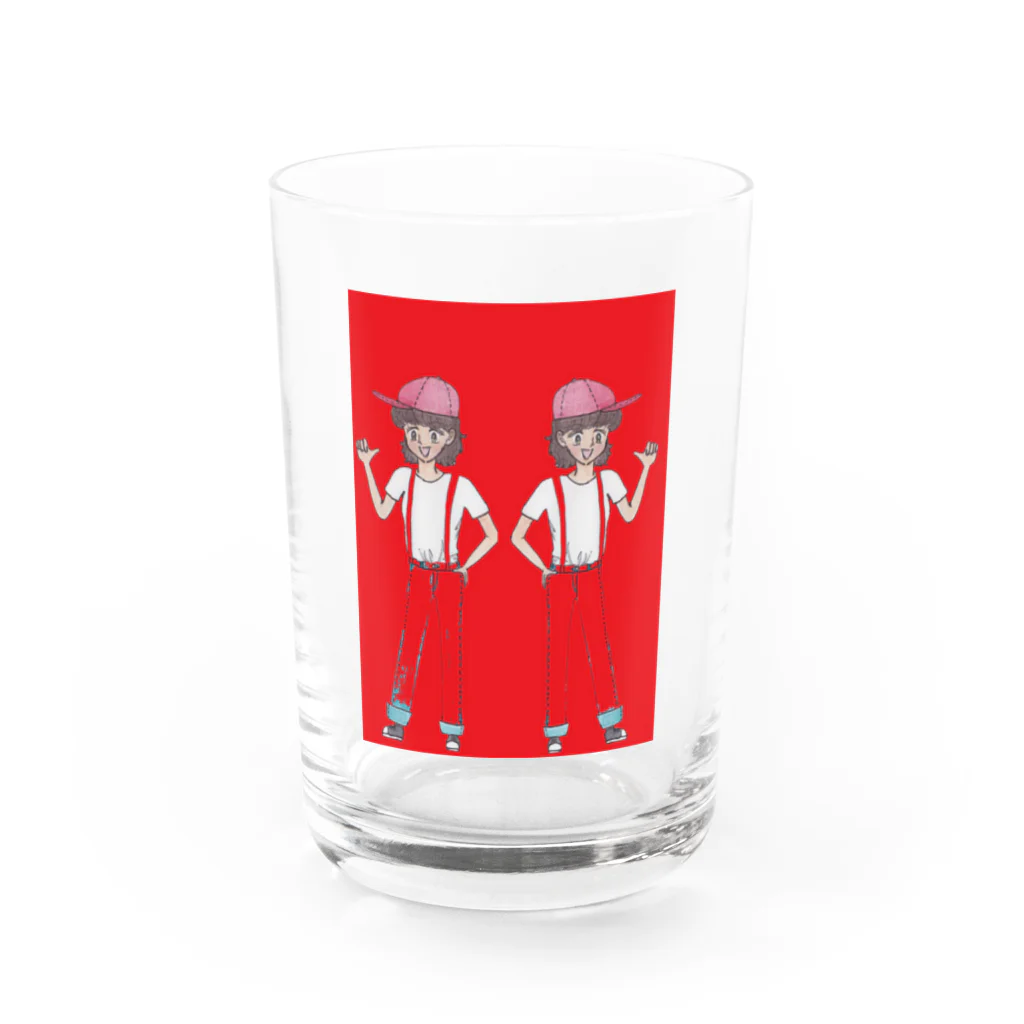 ひよこ工房の双子姉妹 Water Glass :front