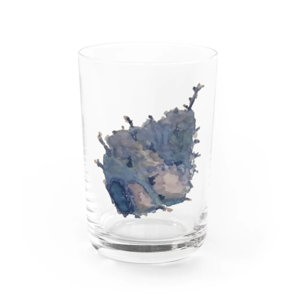 おえかきする水蜜桃の巻貝 Water Glass :front