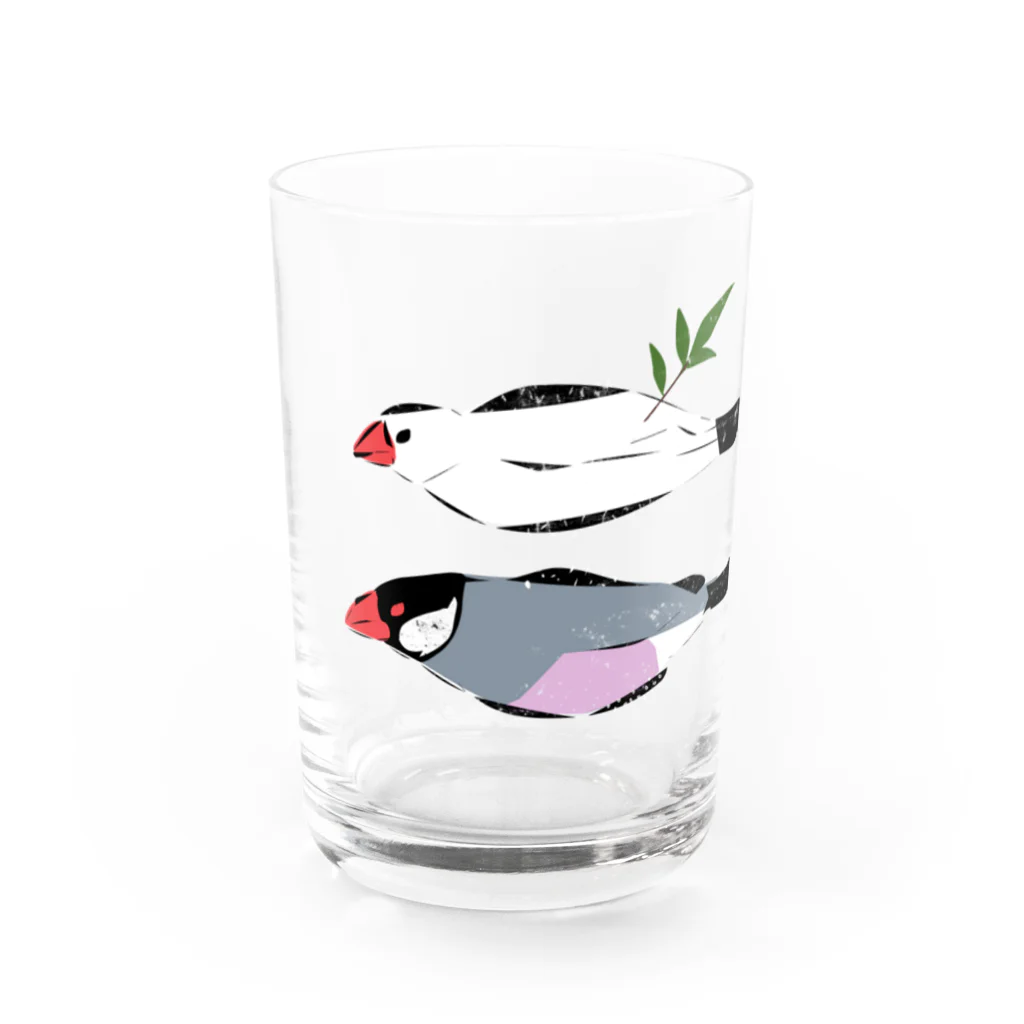 EASEのひもの文鳥 Water Glass :front