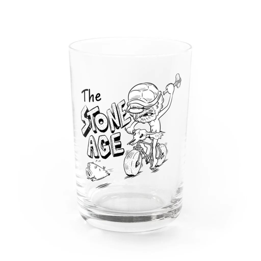 nidan-illustrationの"The STONE AGE" #1 Water Glass :front