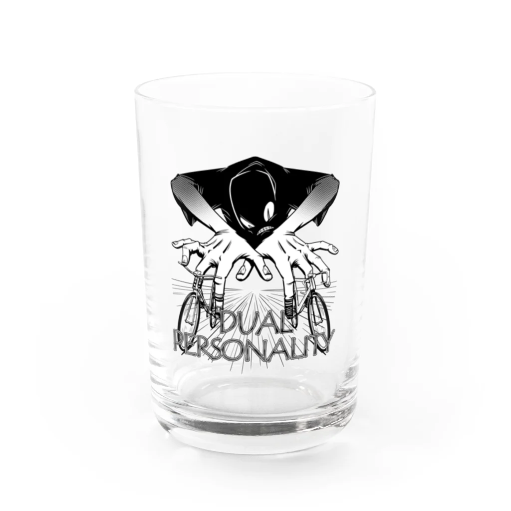 nidan-illustrationの"DUAL PERSONALITY"(B&W) #1 Water Glass :front