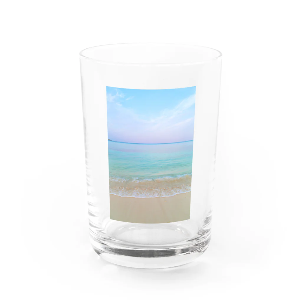 竜の工房・翔 -SUZURI SHOP-のさざなみの歌 Water Glass :front