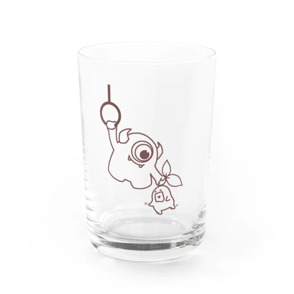 momomo_0w0_のみどりのモンスターとマンドレイク  つりかわ Water Glass :front