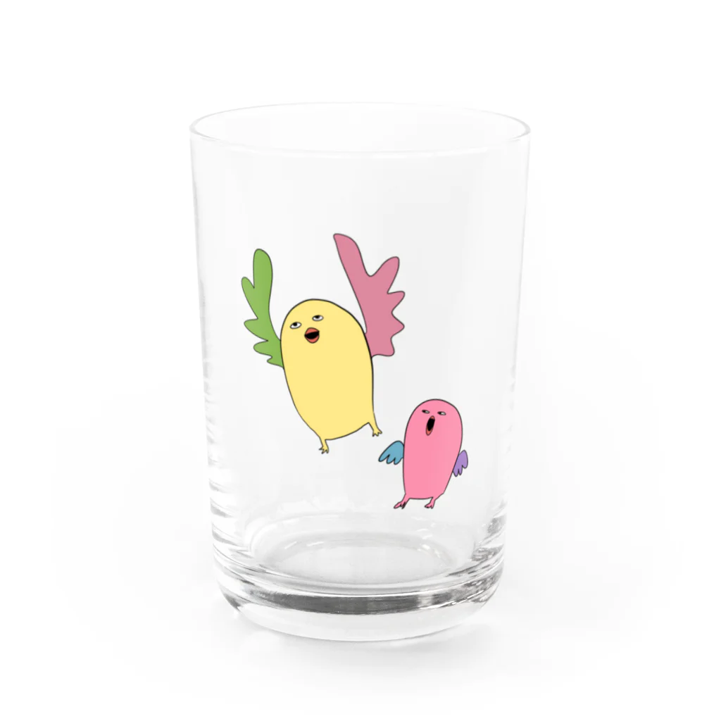 ヤキトリハウスのとびたいとり Water Glass :front