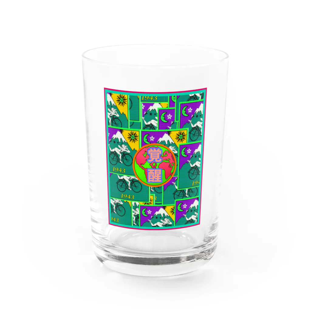 PSYCHEDELIC ART Y&Aのかくせい！ Water Glass :front