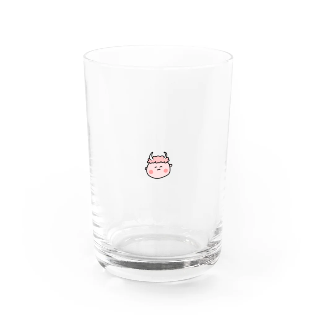 スキメンの赤鬼の赤ちゃん Water Glass :front