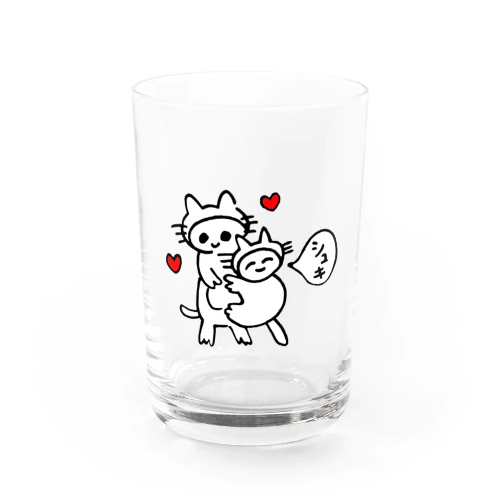 着ぐるみねこの着ぐるみねこ Water Glass :front