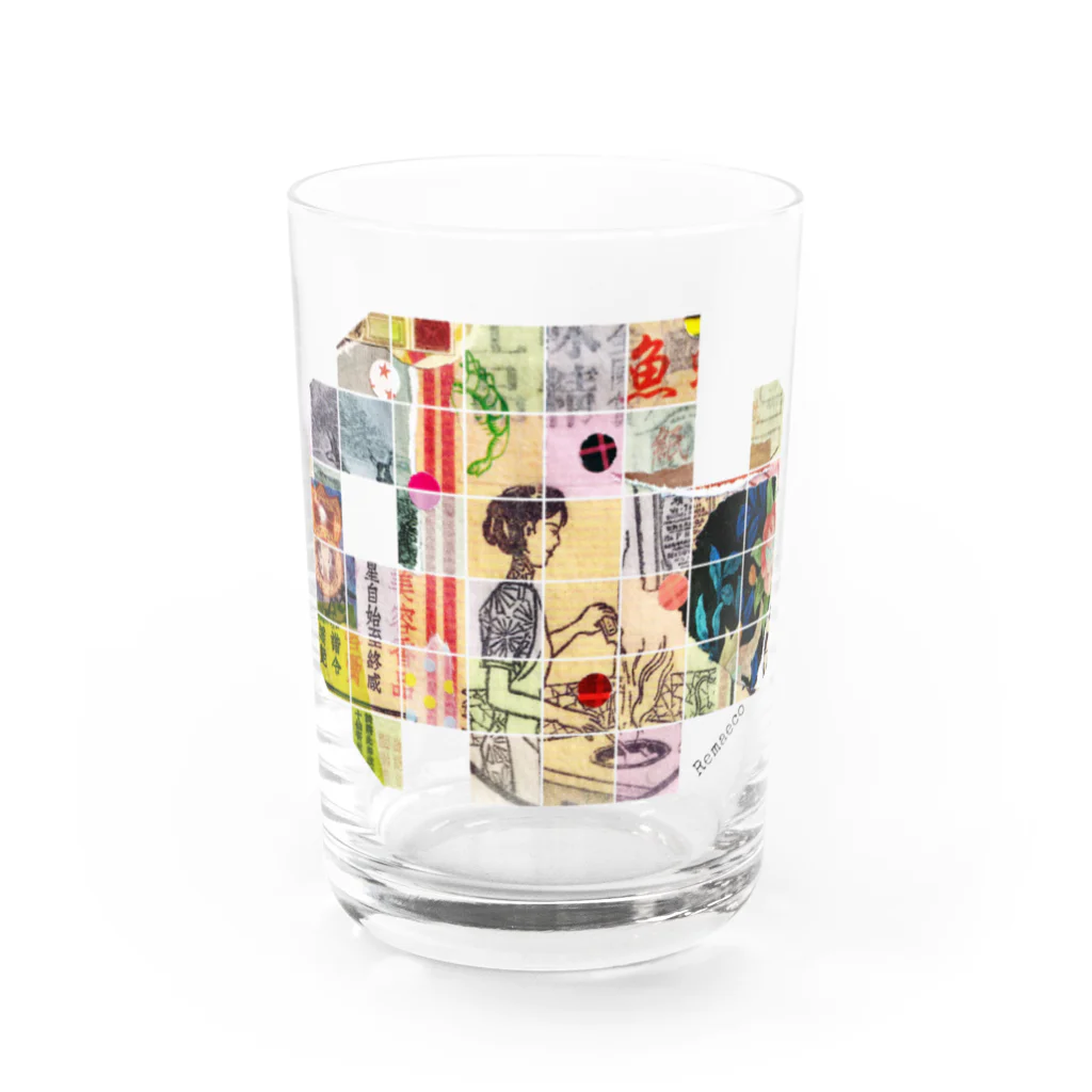 Remaecoの永遠の香港！レトロポップ Water Glass :front