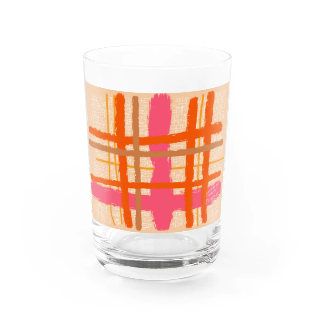 terihaeruの「HAPPY」 Water Glass :front