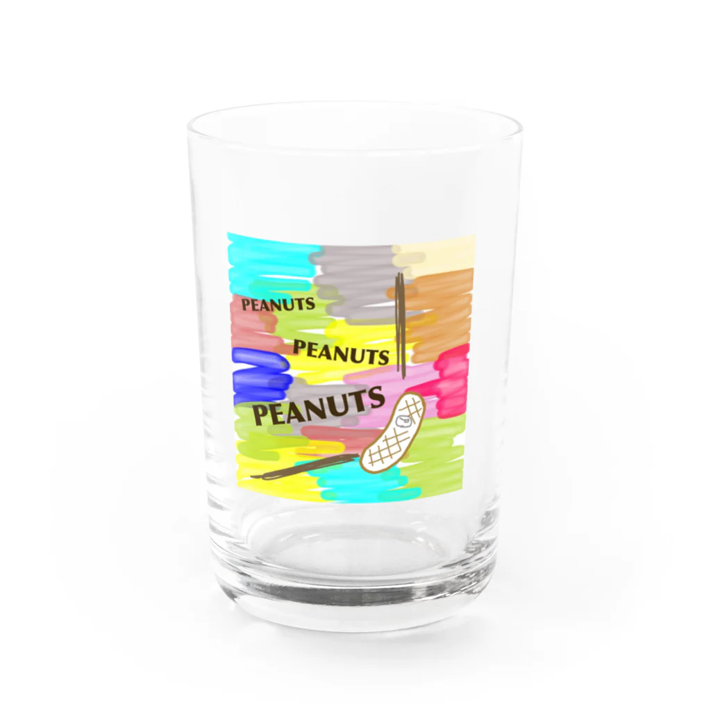 PEANUTSのぴーなっつぴーなっつぴーなっつ Water Glass :front