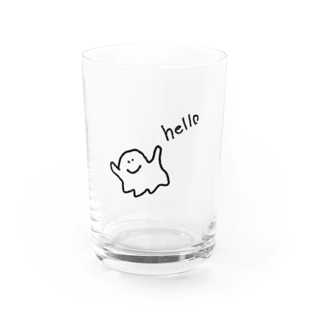 放課後たいやきくらぶのおばけちゃん Water Glass :front