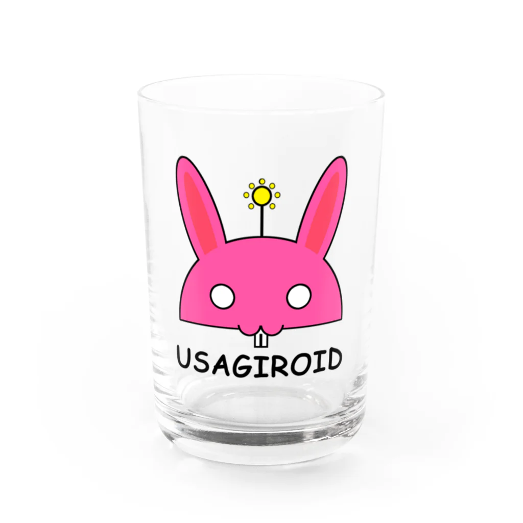 しる猫☆ミ雑貨店のウサギロイド Water Glass :front