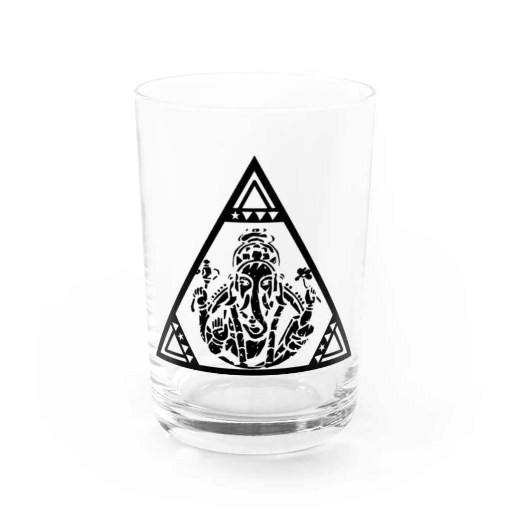 アジアンオールドバザール伊豆のサンカクガネ様 Water Glass :front