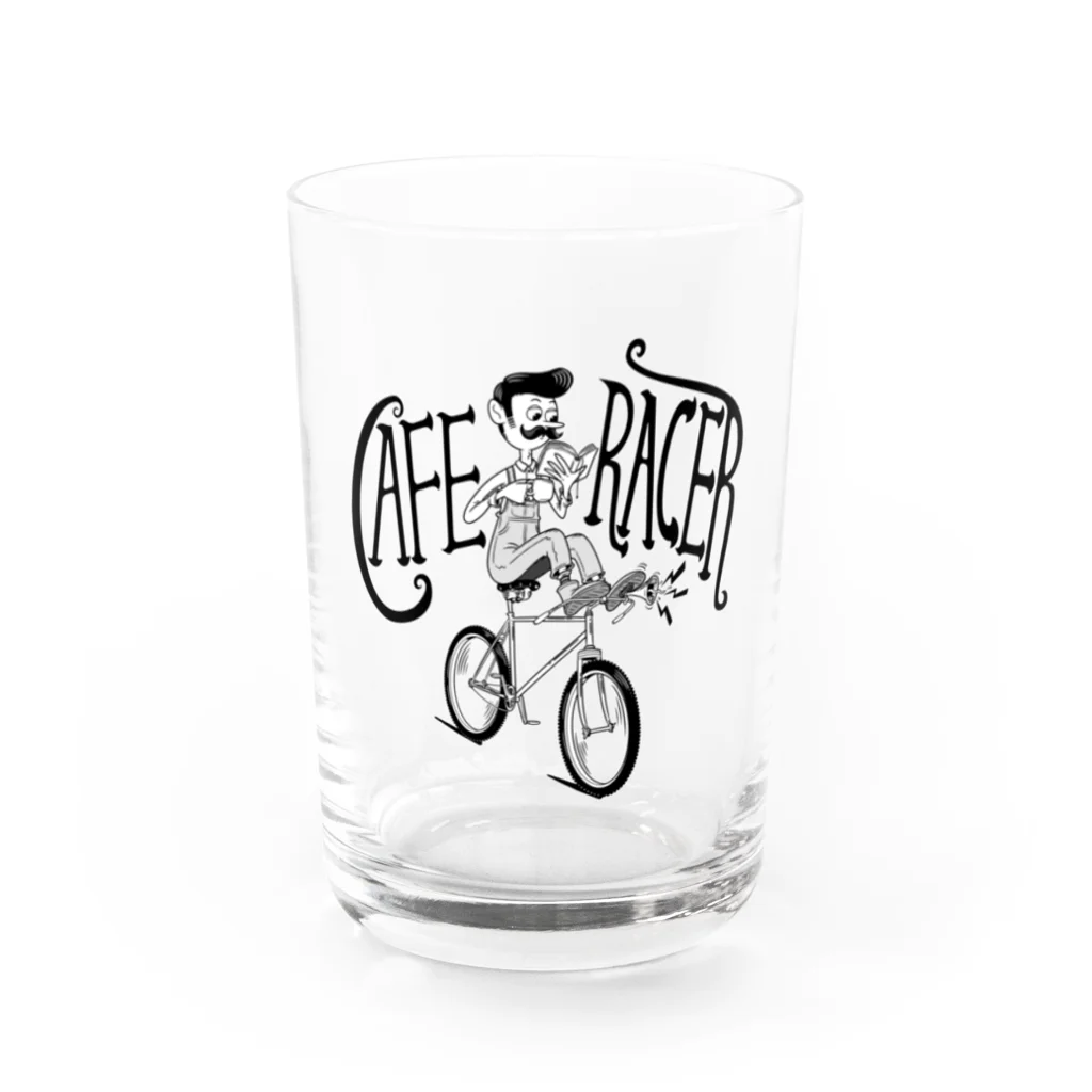 nidan-illustrationの"CAFE RACER" Water Glass :front