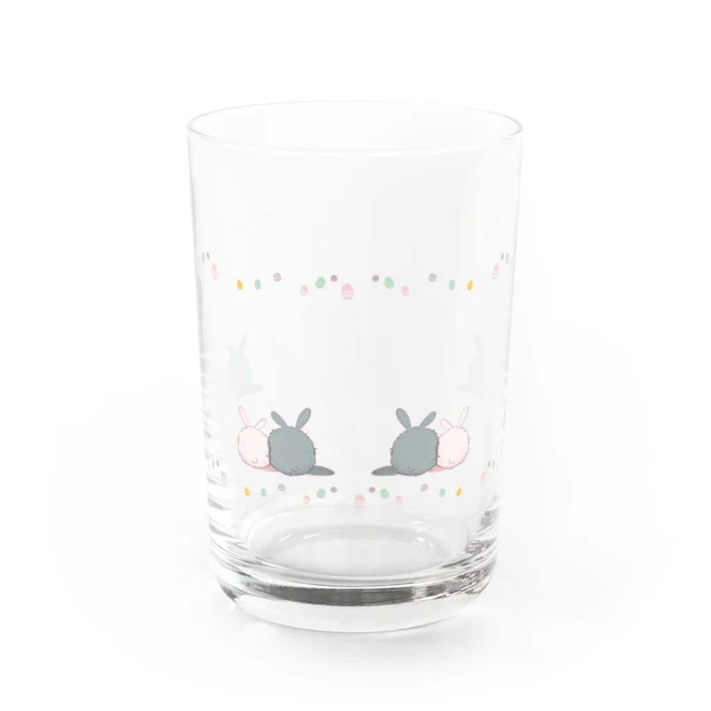 momomo_omiのイースターなうさちゃん Water Glass :front