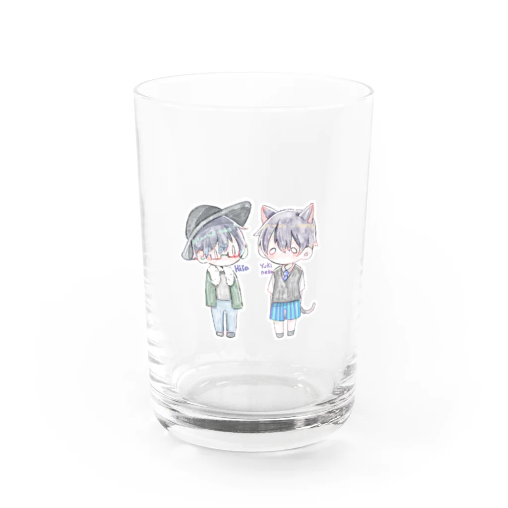 保守自由党オンラインストアのひらゆき Water Glass :front