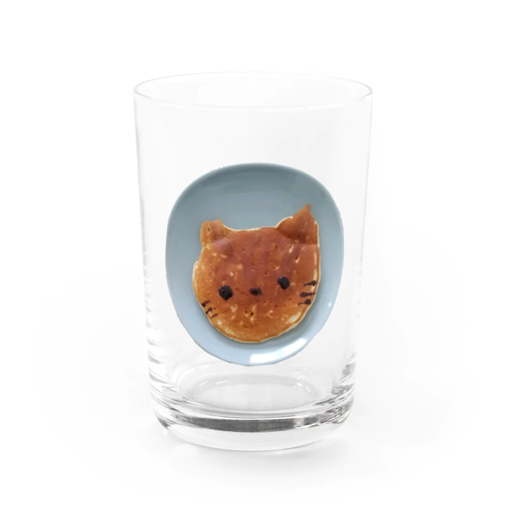 わがやの日常のねこのホットケーキ Water Glass :front