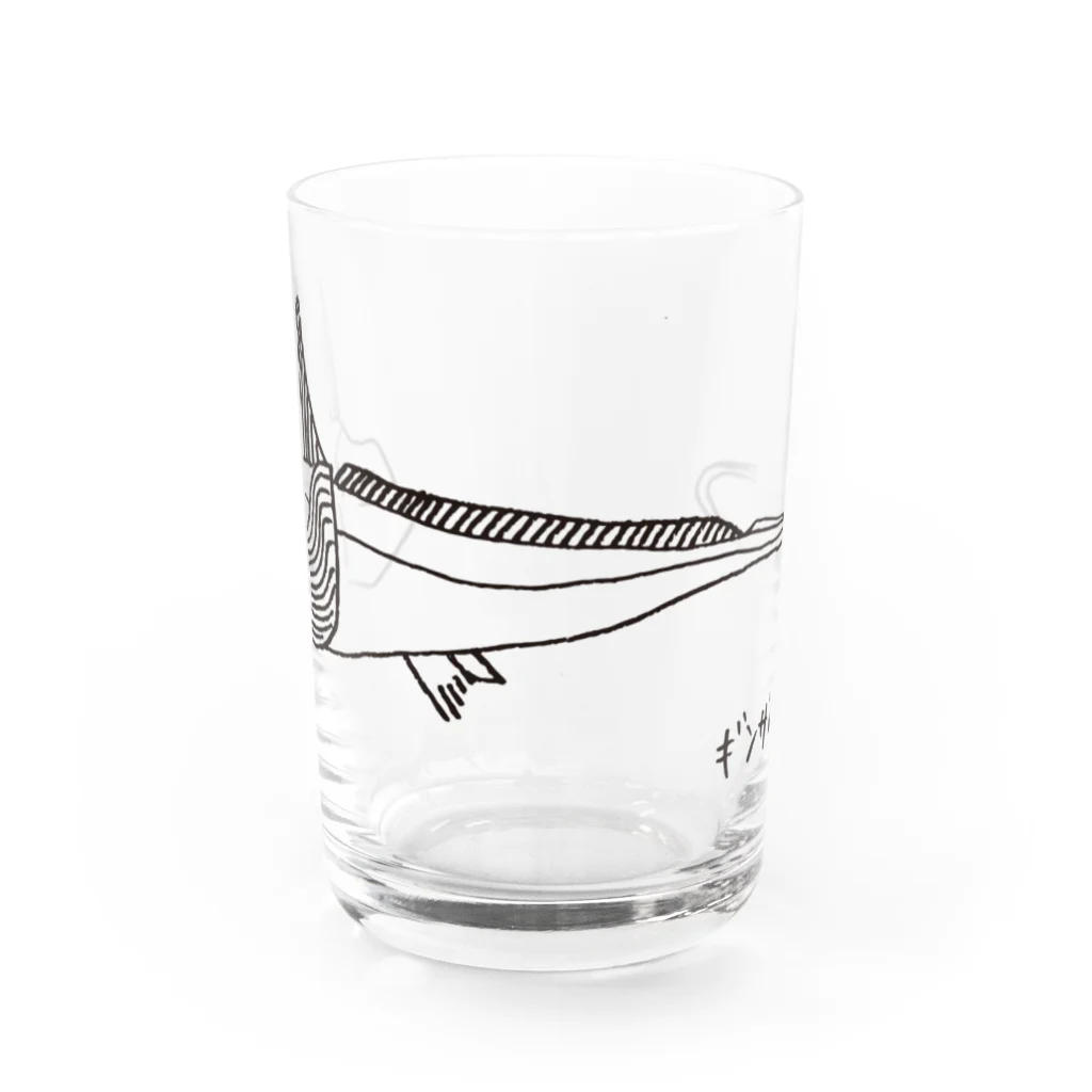 hacoのギンザメグッズ Water Glass :front