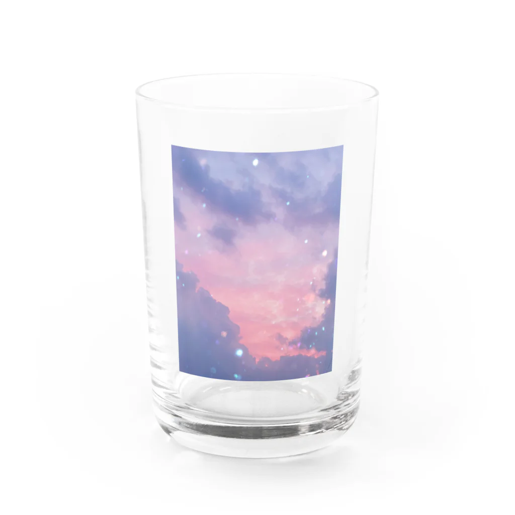 さくらんぼの空 Water Glass :front