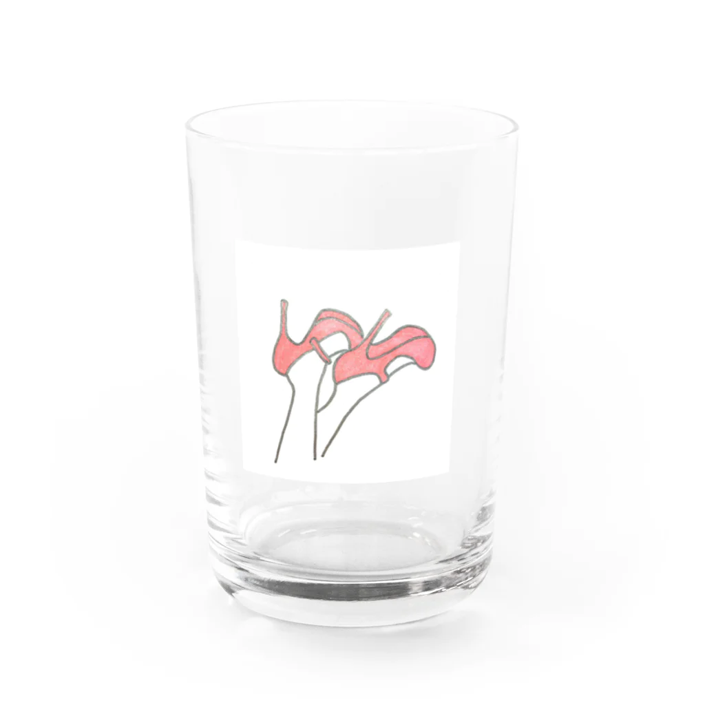 さくらんぼのハイヒール Water Glass :front