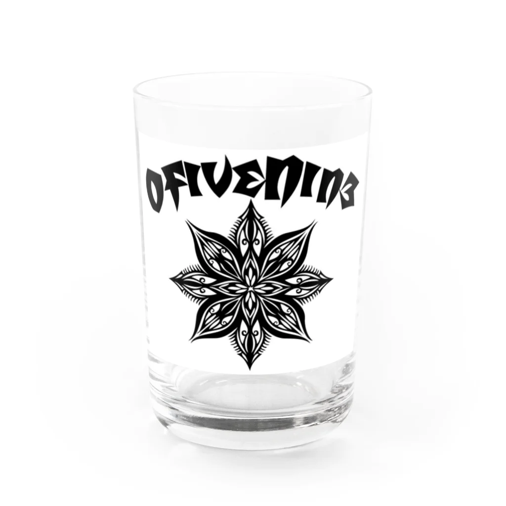 OFIVENINE のワンポイントロゴ Water Glass :front