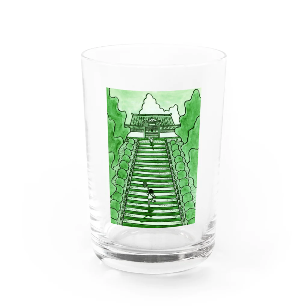 内田かずひろ＠ロダンのココロのシロと歩けば 夏 Water Glass :front