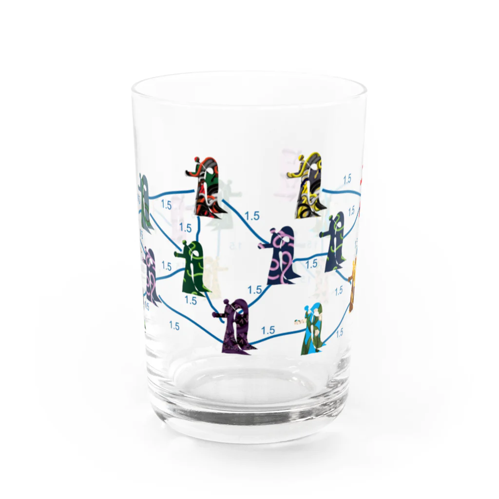 SHOP CMYKのSocial distance D Water Glass :front