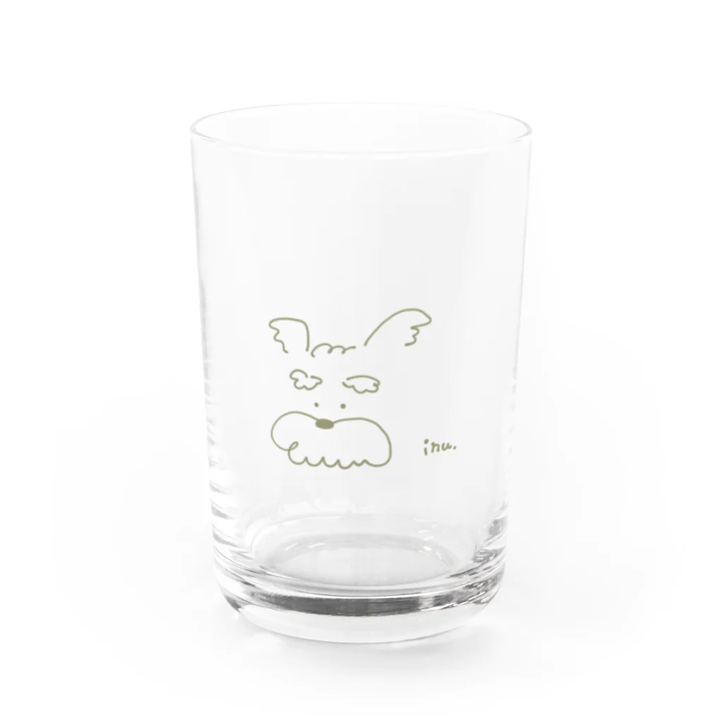 eeyan.シュナウザーのシュナウザー Water Glass :front