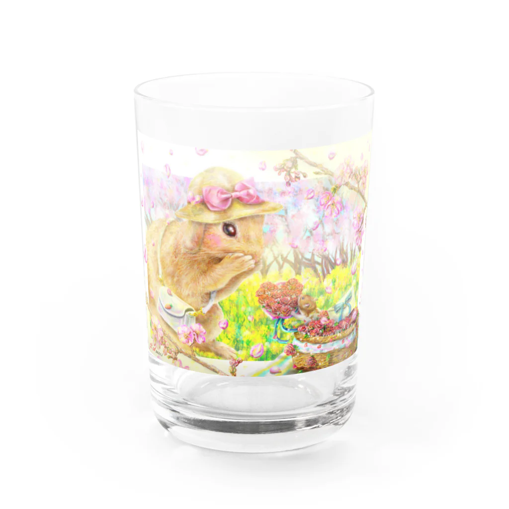 白石拓也のデジタルイラスト「プロポーズ」 Water Glass :front