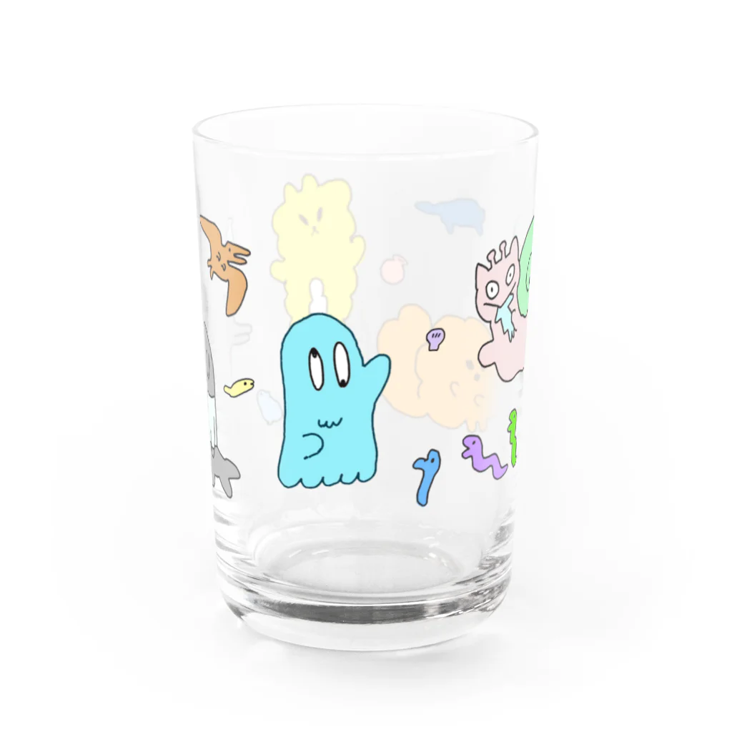 かなもけんのたこまつぺろんにょとともだち Water Glass :front