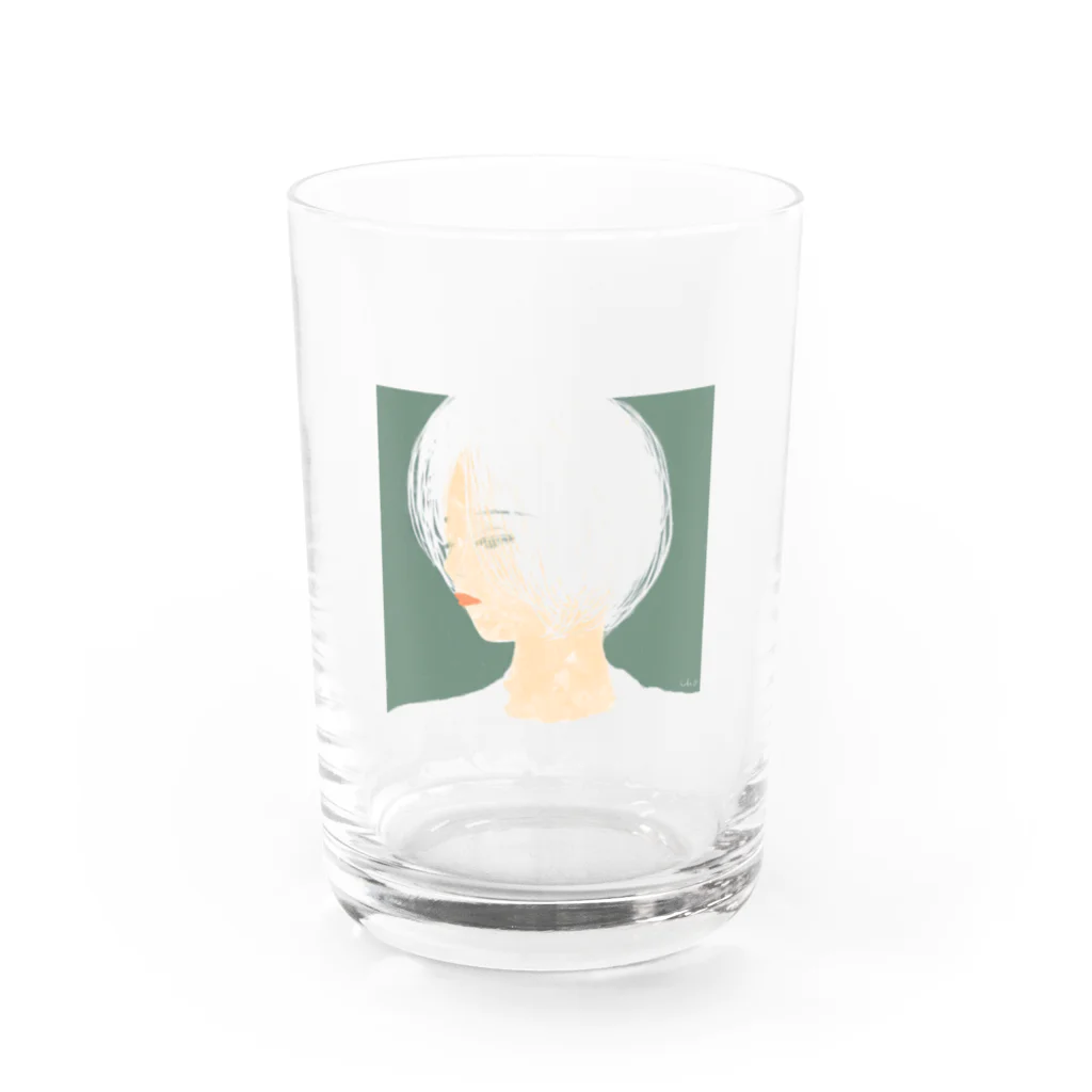 chona shopのボブの女の子 Water Glass :front