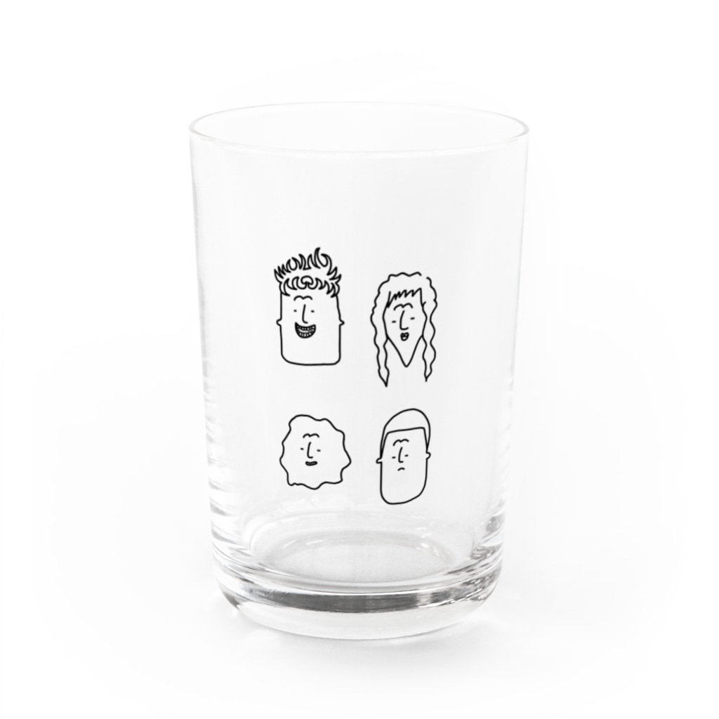 smallwoodsの四つ子さん Water Glass :front