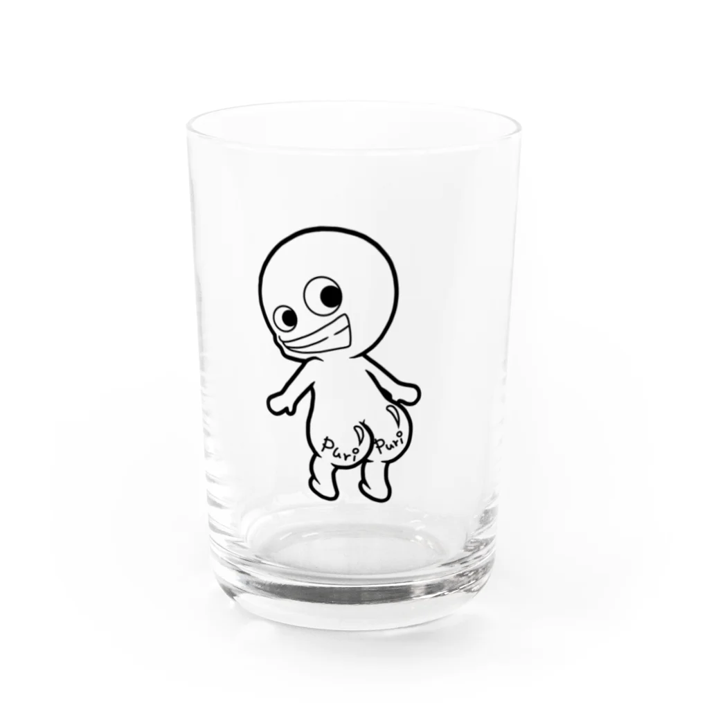 JASMINEのプリケツ君 Water Glass :front