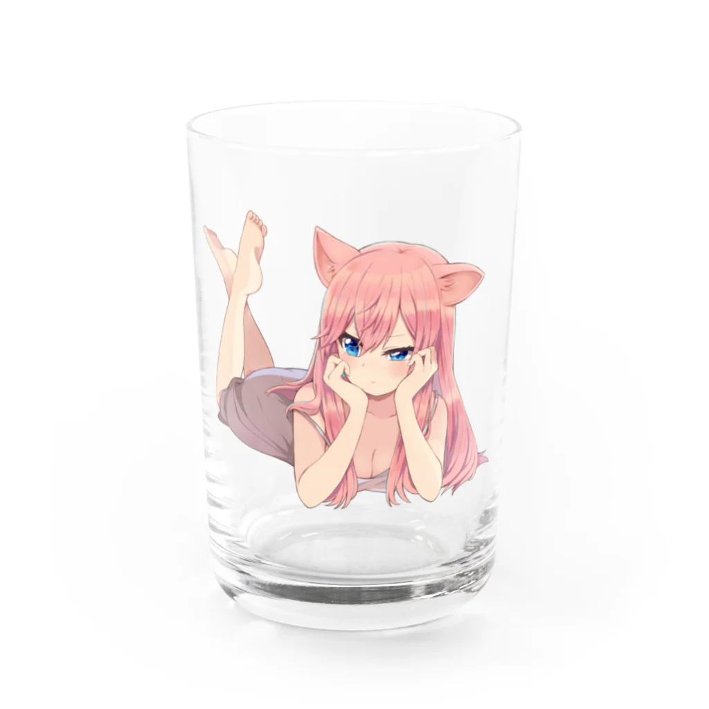 💥📢らぴちぇ通販(天瑠璃ちぇろ)のうつぶせえちちなちぇろグラス Water Glass :front