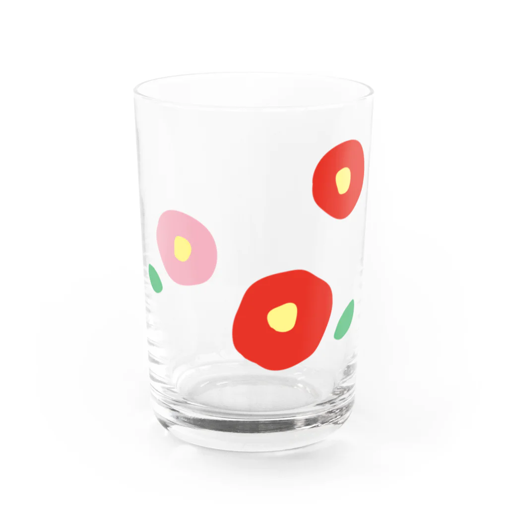 kozukuzukzの椿（赤/白/ピンク） Water Glass :front