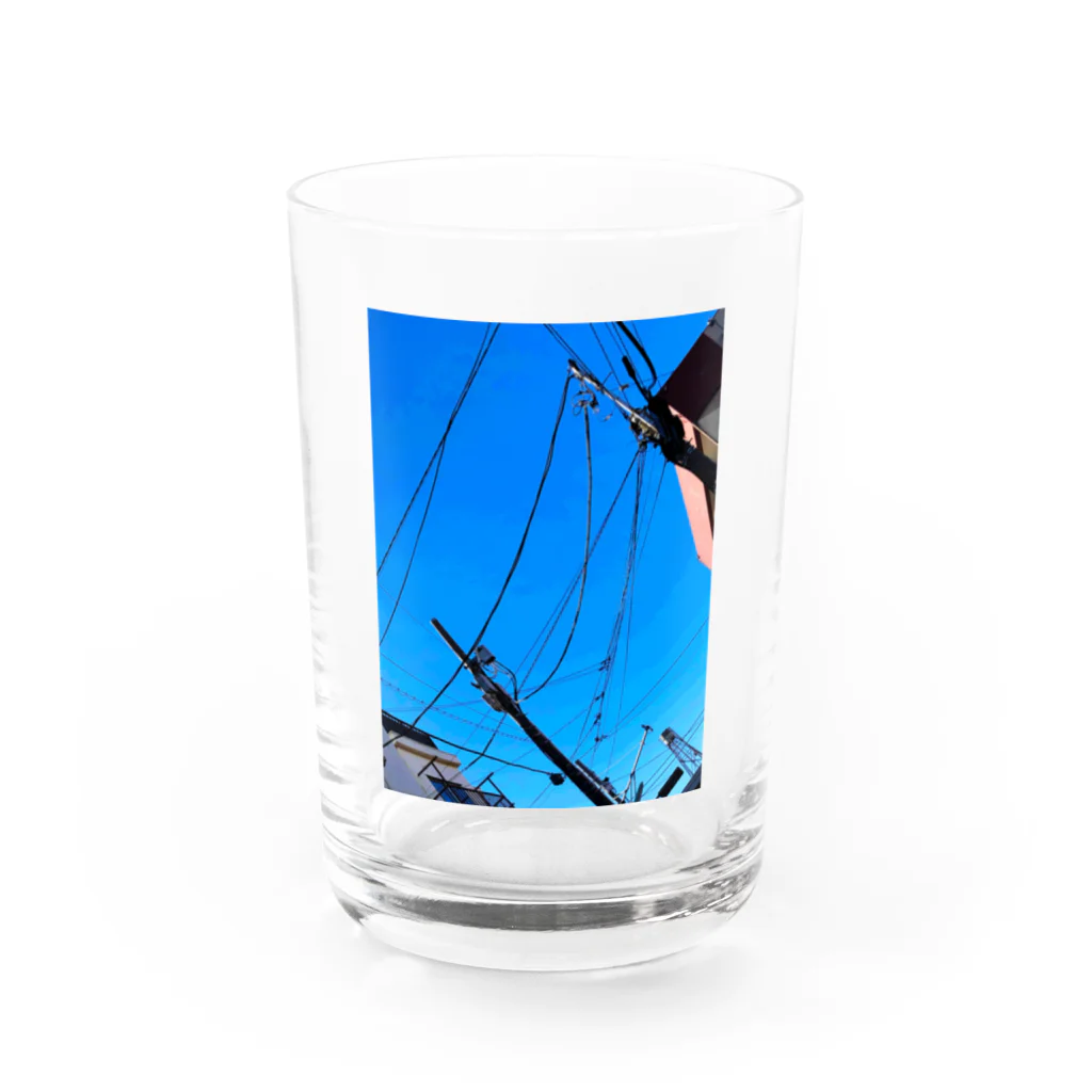 Wave8284の晴天 Water Glass :front