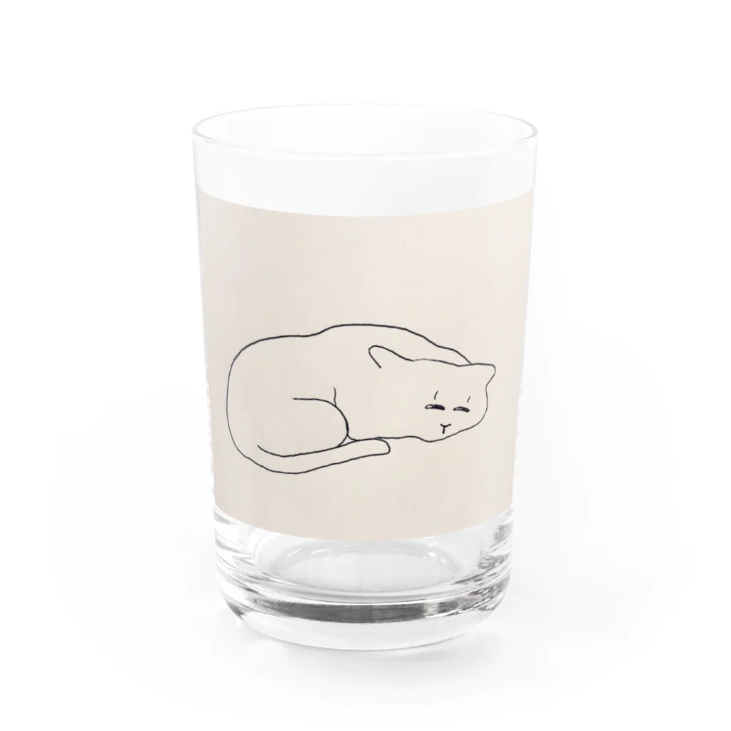 なかお まりこのふつうの猫 Water Glass :front