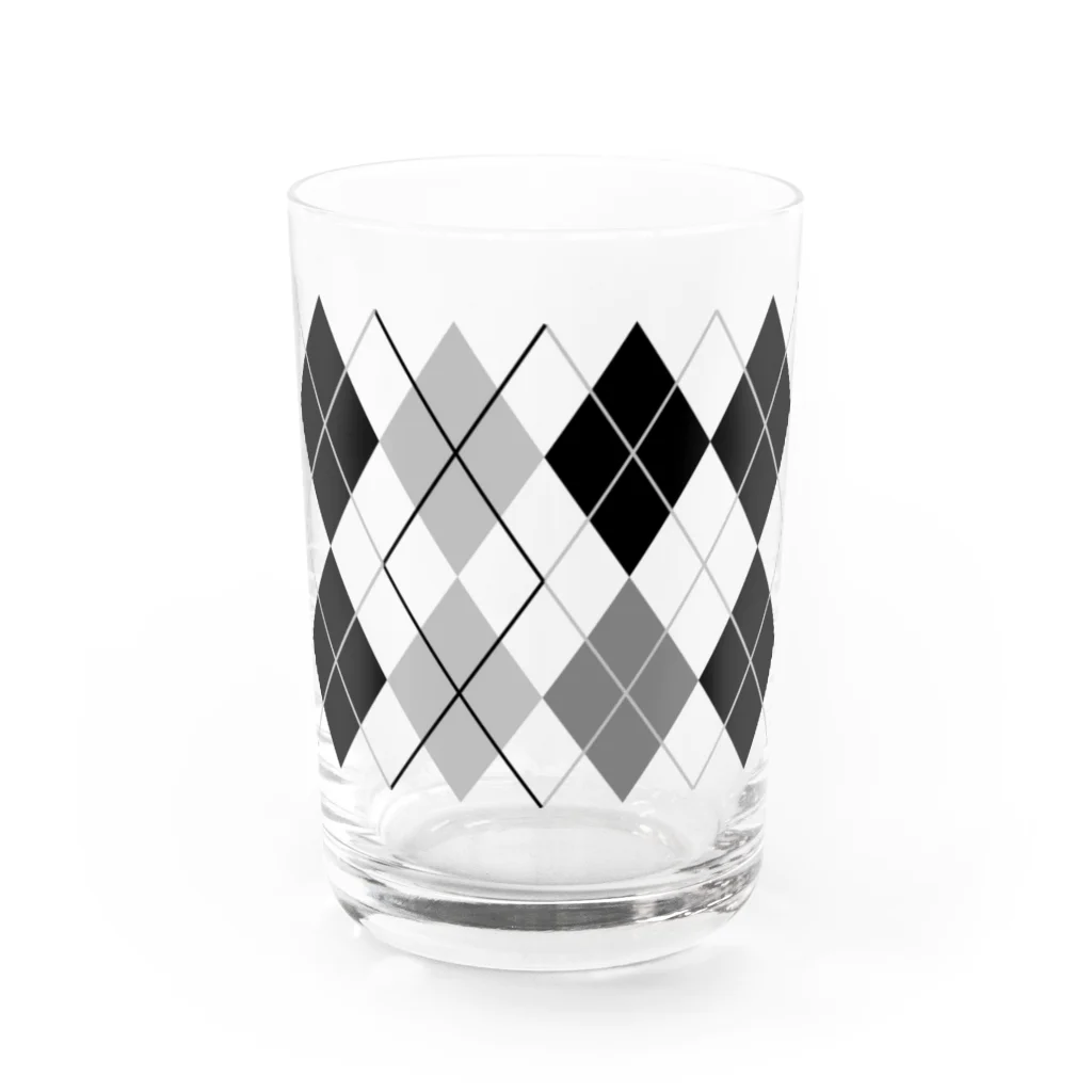 FM Studioの菱形デザイン Water Glass :front